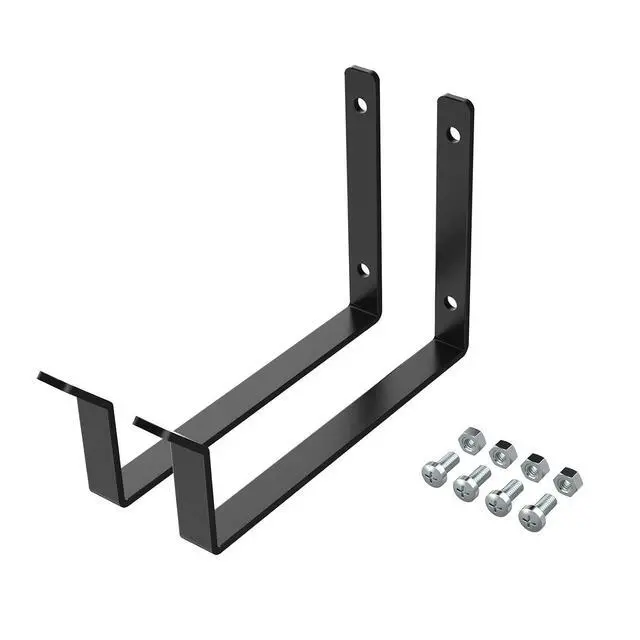 Alt view image 3 of 7 - 2 Pack Add On Storage Utility Hook Accessory for Garage Ceiling Rack, Max Weight Capacity up to 35lbs, Black