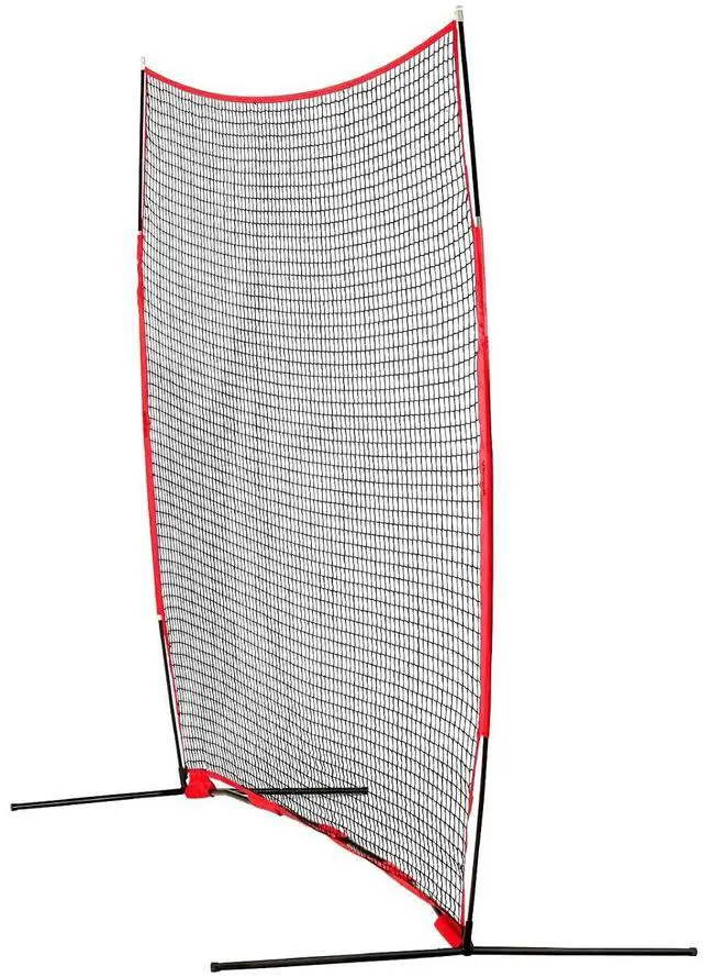 Alt view image 3 of 7 - 7X7ft/12X9ft/16X10ft/20x10ft Barricade Backstop Net, Ball Sports Barrier Netting, Portable Practice Net for Baseball Softball Lacrosse Hockey Basketball Equipment Training Net