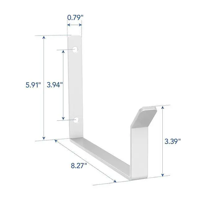 Alt view image 3 of 6 - 2 Pack Add On Storage Utility Hook Accessory for Garage Ceiling Rack, Max Weight Capacity up to 35lbs,White
