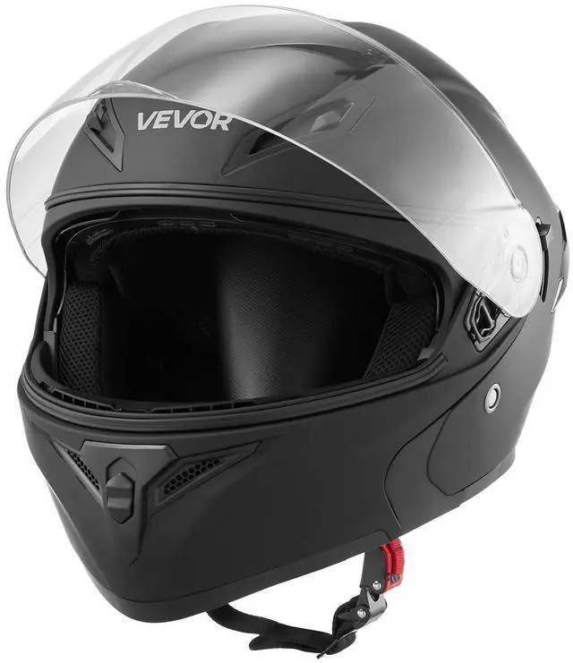 Main image of Motorcycle Helmet DOT Approved, Adult Motocross Dirt Bike Helmet with Large Clear Visor, Comfortable Motorbike Racing Street with Detachable Liner for Men & Women