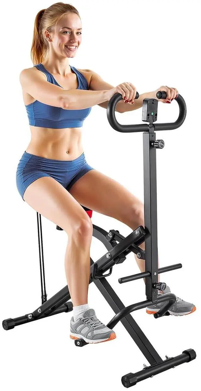 Main image of Squat Machine, Deep Squat Rowing Machine for Home, Easy Setup & Foldable Exercise Equipment, Glute Trainer Machine with 2/3 High-Strength Resistance Bands, Glutes & Leg Home Workout Machine