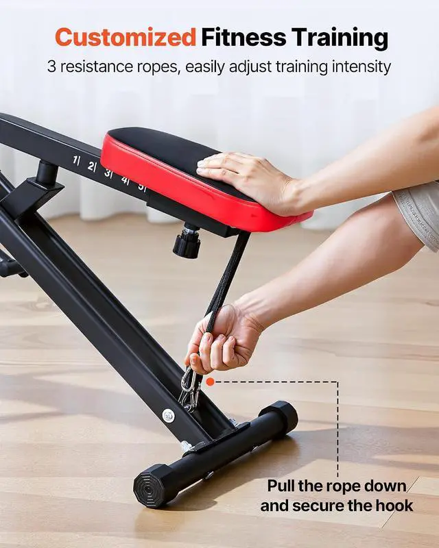 Alt view image 5 of 7 - Squat Machine, Deep Squat Rowing Machine for Home, Easy Setup & Foldable Exercise Equipment, Glute Trainer Machine with 2/3 High-Strength Resistance Bands, Glutes & Leg Home Workout Machine