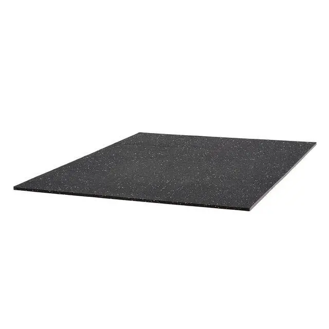 Alt view image 4 of 7 - 0.79Inch 48sq.ft 12 Tiles Gym Flooring for Home Gym, Rubber Top with High Density EVA Foam, 24 x 24In Gym Floor Exercise Equipment Mats, Interlocking Gym Mats, Puzzle Workout Mats, Black & Gray