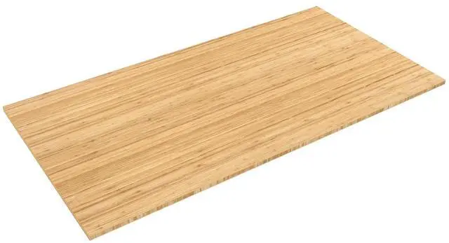 Main image of Whole Piece Bamboo 55"x28" Desktop Height Adjustable Desk Rectangular Tabletop