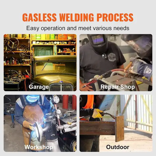 Alt view image 6 of 7 - Flux Core Welding Wire, E71T-GS 0.035-inch 10LBS, Gasless Mild Steel MIG Welding Wire with Low Splatter for All Position Arc Welding and Outdoor Use