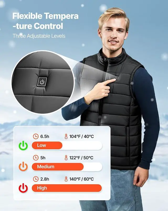 Alt view image 5 of 7 - mens Heated Vest