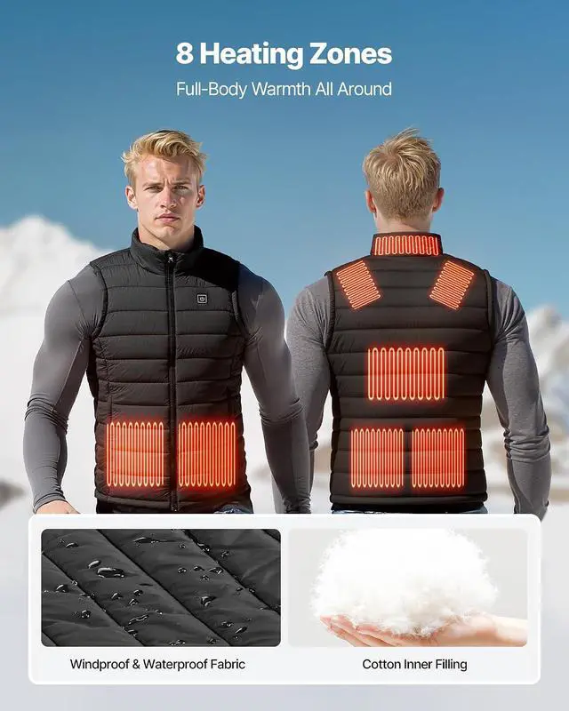 Alt view image 4 of 7 - mens Heated Vest