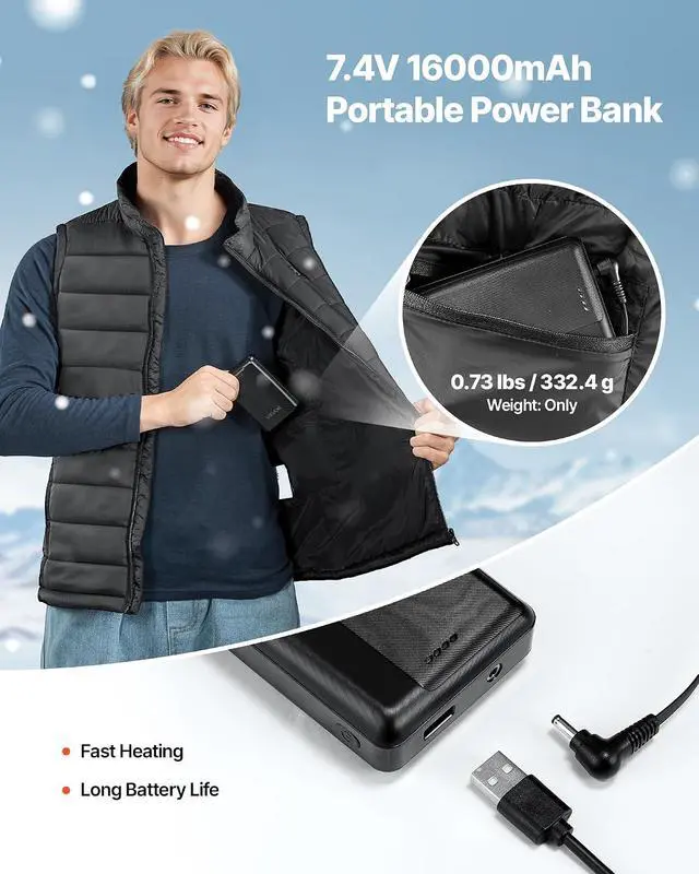 Alt view image 6 of 7 - mens Heated Vest