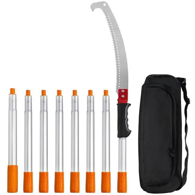 Main image of Manual Pole Saw,4.6-9.8 ft Extendable Tree Pruner, Sharp Steel Blade for High Branches Trimming, Manual Branch Trimmer with Lightweight Aluminum Alloy Handle, for Pruning Palms and Shrubs