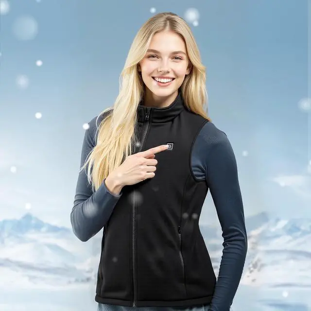 Alt view image 2 of 7 - Heated Vest,for Outdoor Hiking Camping Fishing Skiing
