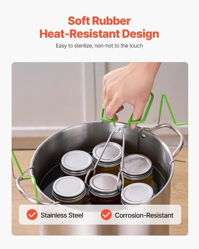 Alt view image 4 of 7 - Canning Supplies Starter Kit, 9 Pieces Stainless Steel Water Bath Canning Kit for Beginners, Canning Tools Set: Ladle, Measuring Spoon & Cup, Funnel, Tongs, Jar Lifter, Jar Wrench