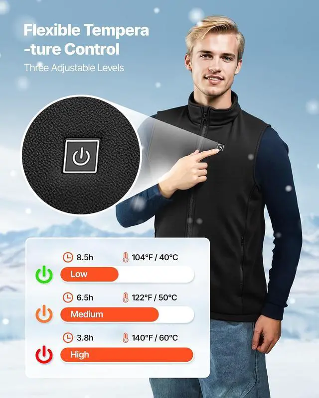 Alt view image 5 of 7 - mens Heated Vest
