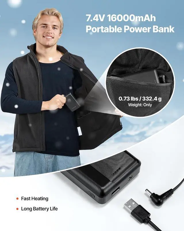 Alt view image 6 of 7 - mens Heated Vest