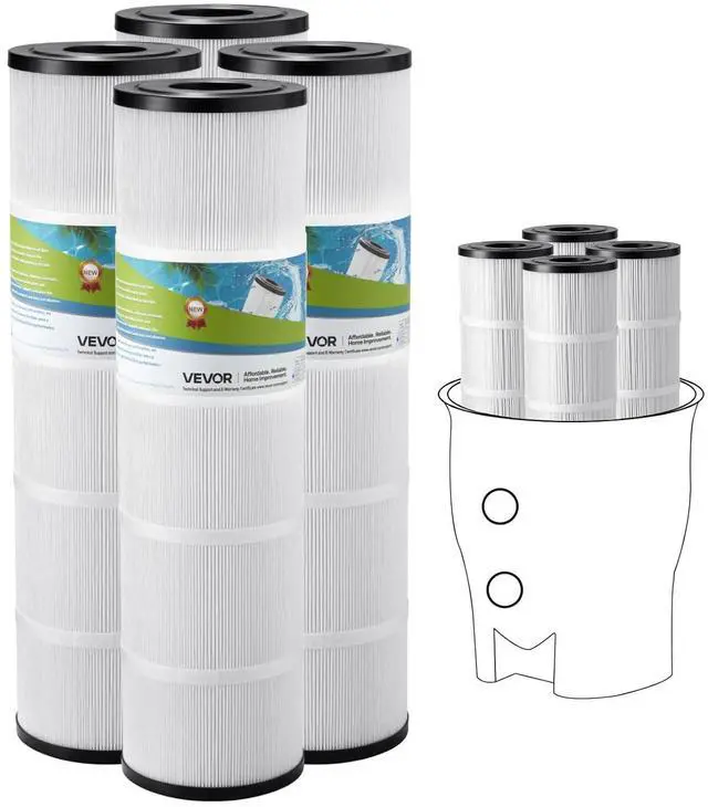 Main image of Pool Filter Cartridge, 420 Sq. Ft, Spa Hot Tub Filter Cartridge Replacement, Compatible with Pentair CCP420, PCC105-PAK4