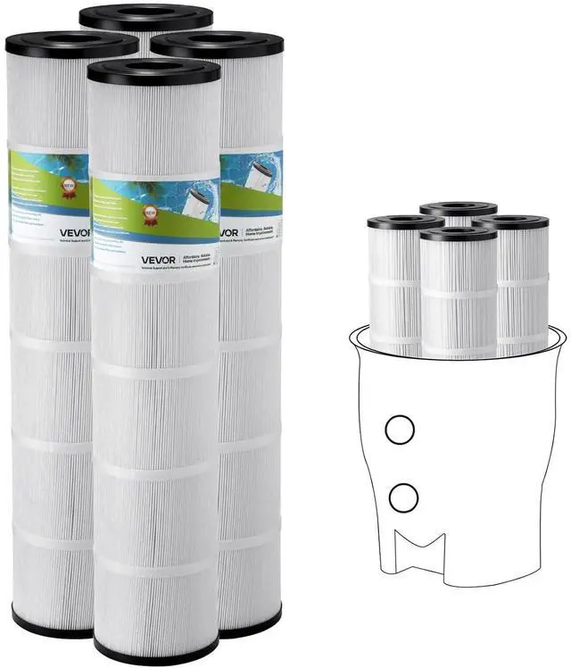 Main image of PLFPCC130 Pool Filter Replaces Pentair CCP520, R173578, PCC130, Ultral-A7, Unicel C-7472, Filbur FC-1978, FC-6475, Pentair Clean and Clear Plus 520, 817-0131, 178585, L x OD: 32 1/16"x7"