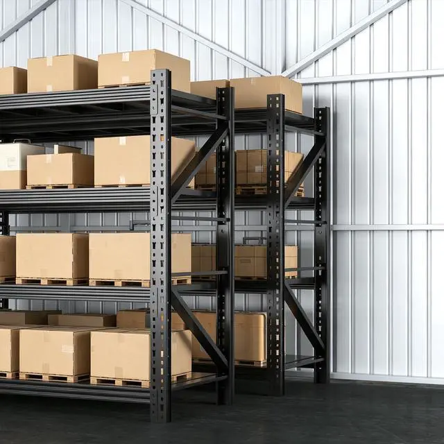 Alt view image 7 of 7 - Garage Shelves Heavy Duty 73" H*57" W*23.6" D Metal Garage Shelving Unit High Load Capacity Industrial Storage Shelves for Garage Warehouse Basement