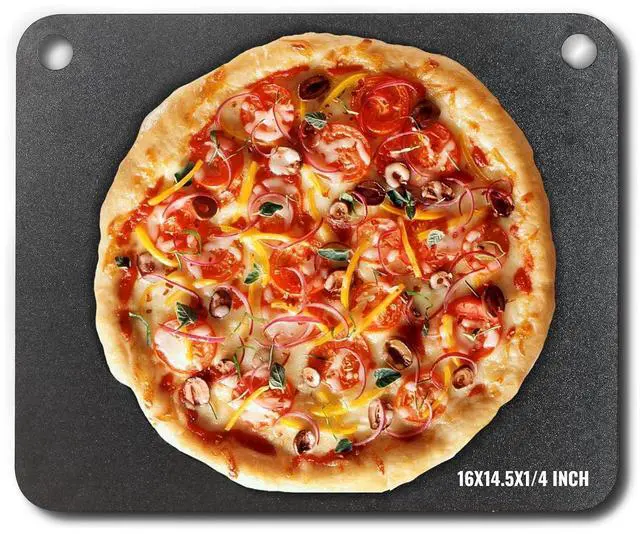 Main image of Pizza Steel, 16" x 14.5" x 1/4" Pizza Steel Plate for Oven, Pre-Seasoned Carbon Steel Pizza Baking Stone with 20X Higher Conductivity, Heavy Duty Pizza Pan for Outdoor Grill, Indoor Oven