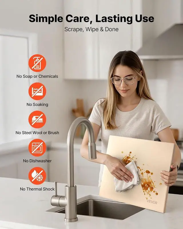 Alt view image 5 of 7 - Pizza Stone, 15 x 12 x 0.6 in Rectangular Cordierite Pizza Stone, Extra Large Baking Stone with Scraper, 1450 Heat-Resistant Bread Stone, for Kitchen Oven, Baking Bread & Pizzas, BBQ Grill