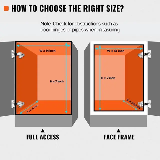 Alt view image 6 of 7 - 12.5"Wx16.5"Dx3.5"H Pull Out Cabinet Organizer, Heavy Duty Slide Out Pantry Shelves, Chrome-Plated Steel Roll Out Drawers Storage, for Home, Under Sink, 14"Wx17.5"Dx7"H Install Size for Cabinet