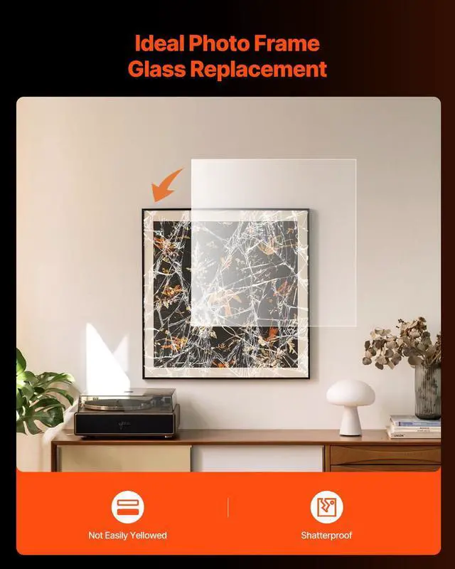 Alt view image 6 of 7 - PET/Plexiglass Sheets, 5-Pack Plastic Sheet, 24 x 36 Inch 0.04 Inch Thick Transparent Clear Flexible Plastic Panels for Craft, Replacement Picture Frame Glass, DIY Display Project, Easy to Cut