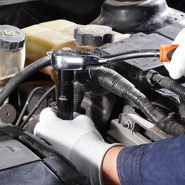 Alt view image 7 of 7 - Impact Socket Set 1/2 Inches 19 Piece, Deep Socket, 6-Point Sockets, Rugged Construction, Cr-V, 1/2 Inches Drive Socket Set Impact 3/8 inch - 1-1/2 inch, with a Storage Cage