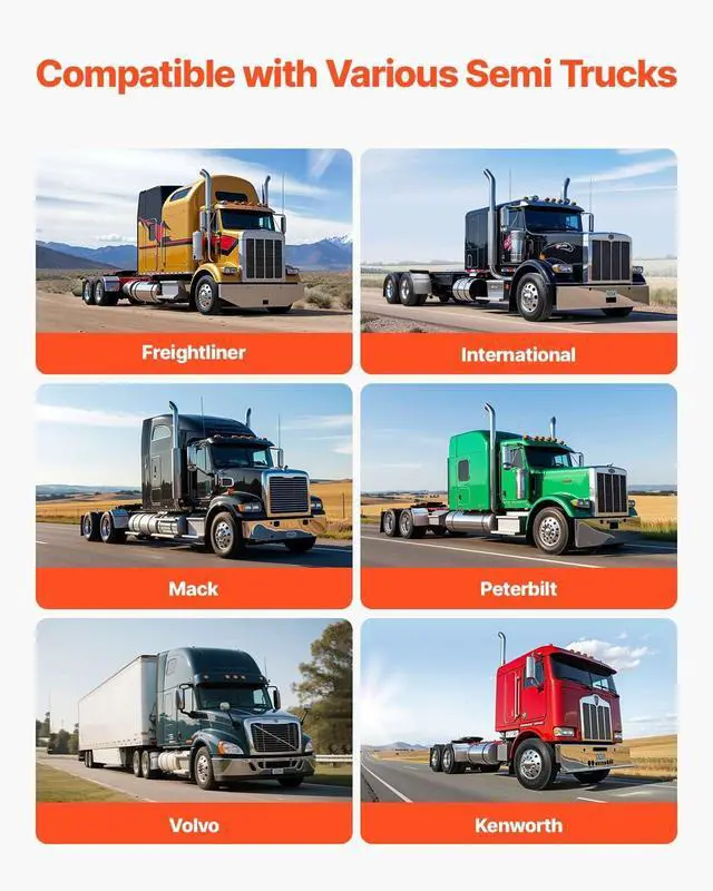 Alt view image 6 of 7 - Stainless Steel Quarter Fenders for Semi Trucks, 24" x 24" Semi Truck Fenders with Tube Bracket and Mounting Hardware, 1 Pair Right & Left Quarter Fender Set, Fit for Freightliner, Peterbilt