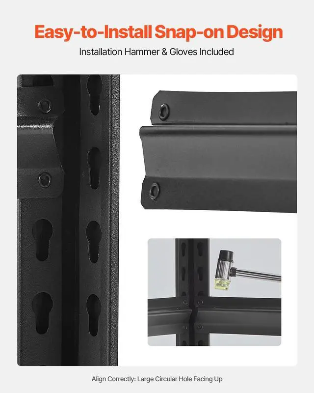 Alt view image 7 of 7 - Storage Shelves, 2000 lbs, 5 Tier Garage Storage Shelving, 16" D x 32" W x 63" H Adjustable Metal Shelves for Garage Shelves Utility Rack Shelf, Ideal for Kitchen, Warehouse, Basement, Black