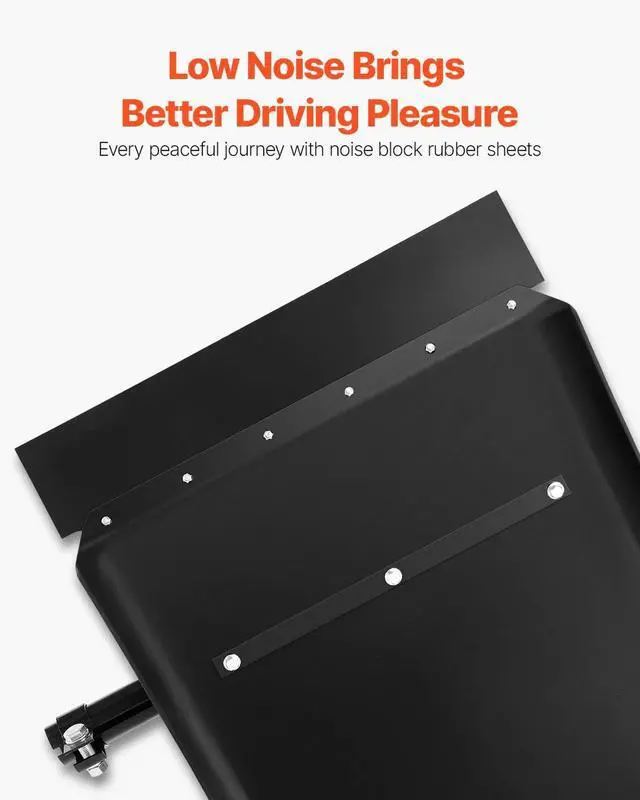 Alt view image 5 of 7 - Quarter Fenders for Semi Trucks, 24" x 24" Semi Truck Fenders with Tube Bracket and Mounting Hardware, 1 Pair Right & Left Quarter Fender Set, Fit for Freightliner, Peterbilt, Kenworth