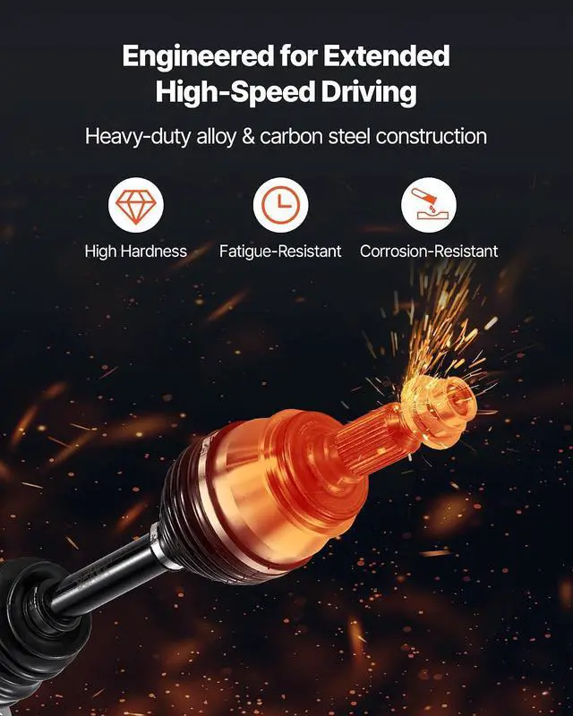 Alt view image 5 of 7 - CV Axle Shaft Assembly, Front Left or Right Side (Driver or Passenger Side), Automotive Replacement CV Joint Axle Shaft Compatible with 2007-2020 Cadillac Escalade, Alloy Steel & Carbon Steel