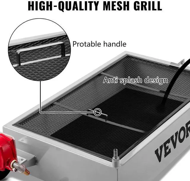 Alt view image 5 of 7 - Oil Drain Pan 15 Gallon Oil Drain Tank, 57L Low Profile Oil Drain Pan, Large Capacity Oil Change Pan, Foldable Hand, with Pump, Hose, Swivel Casters Wheels for Car, SUV, Trucks Oil Draining