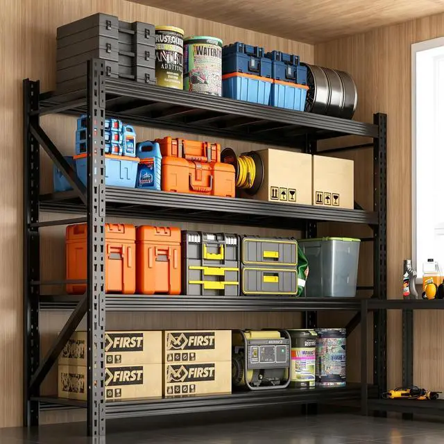 Main image of Heavy Duty Garage Shelving,73" H Load Capacity Metal Garage Storage Shelves Adjustable Industrial Shelving Unit for Garage