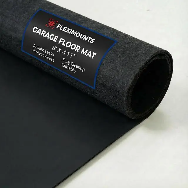Main image of 4'11" x 3' Garage Floor Mat Oil Spill Mat, Waterproof Garage Flooring for Cars & SUVs,Absorbent, Slip-Resistant, Quick Dry Carpet Fabric