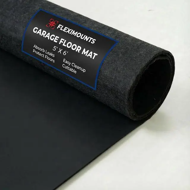 Main image of 6' x 5' Garage Floor Mat Oil Spill Mat, Waterproof Garage Flooring for Cars & SUVs,Absorbent, Slip-Resistant, Quick Dry Carpet Fabric