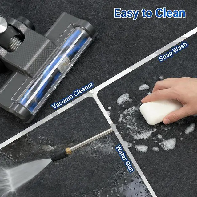 Alt view image 3 of 6 - 22' x 8'10" Garage Floor Mat Oil Spill Mat with Waterproof Slip-Resistant Backing, Waterproof Rubber Backing Floor Protection Shop Toolbox Containment Carpet, Absorbent, Slip-Resistant