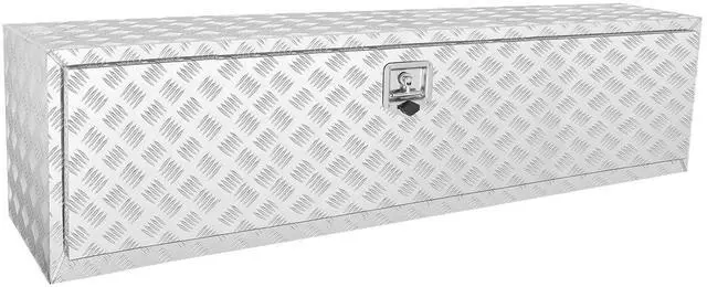 Main image of Underbody Truck Box, 60"×17"×18" Pickup Storage Box, Heavy Duty Aluminum Diamond Plate Tool Box with Lock and Keys, Waterproof Trailer Storage Box with T-Handle Latch for Truck, Van, Trailer