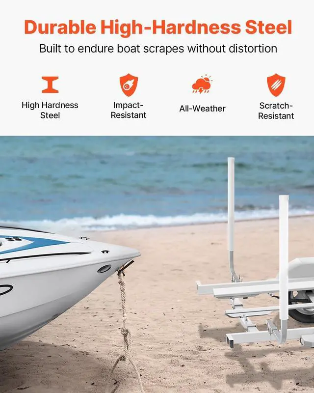Alt view image 4 of 7 - Boat Trailer Guide, 16.7"- 60 Adjustable Design Trailer Guide Poles, 2PCS Trailer Guide-Ons for Ski Boat, Fishing Boat or Sailboat Trailer