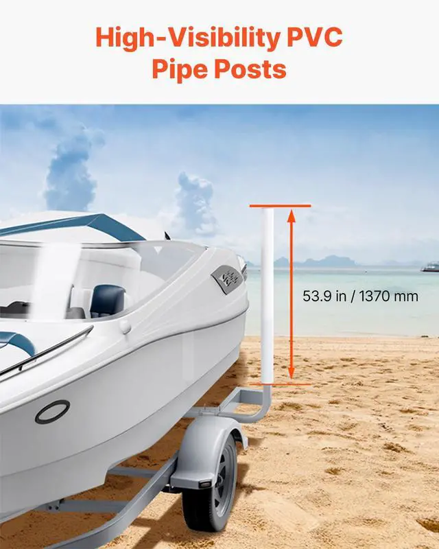 Alt view image 5 of 7 - Boat Trailer Guide, 16.7"- 60 Adjustable Design Trailer Guide Poles, 2PCS Trailer Guide-Ons for Ski Boat, Fishing Boat or Sailboat Trailer