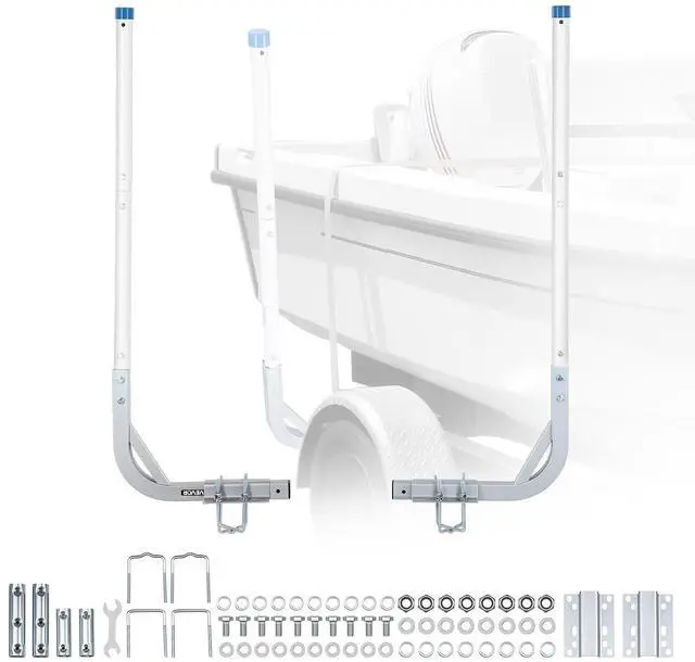 Main image of Boat Trailer Guide, 16.7"- 60 Adjustable Design Trailer Guide Poles, 2PCS Trailer Guide-Ons for Ski Boat, Fishing Boat or Sailboat Trailer