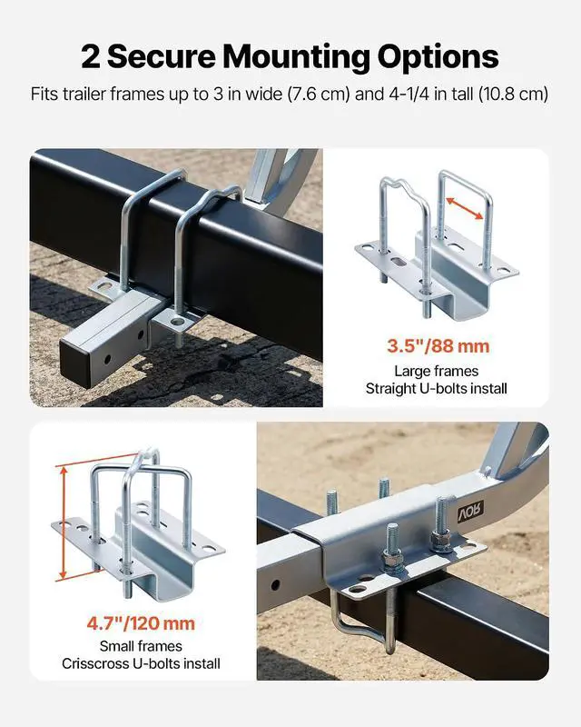 Alt view image 6 of 7 - Boat Trailer Guide, 16.7"- 60 Adjustable Design Trailer Guide Poles, 2PCS Trailer Guide-Ons for Ski Boat, Fishing Boat or Sailboat Trailer