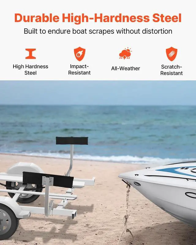 Alt view image 4 of 7 - Boat Trailer Guide, 16.7"- 60 Adjustable Design Trailer Guide Poles, 2PCS Trailer Guide-Ons for Ski Boat, Fishing Boat or Sailboat Trailer