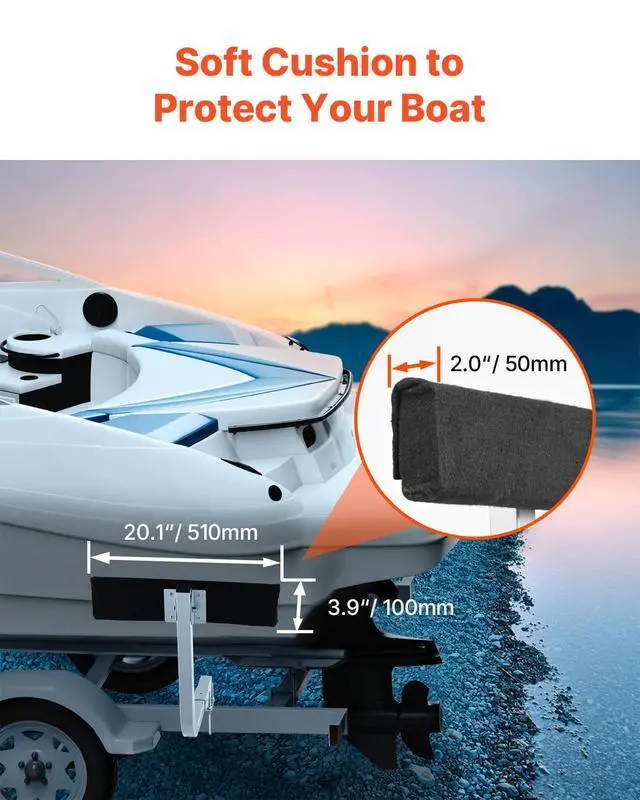 Alt view image 5 of 7 - Boat Trailer Guide, 16.7"- 60 Adjustable Design Trailer Guide Poles, 2PCS Trailer Guide-Ons for Ski Boat, Fishing Boat or Sailboat Trailer