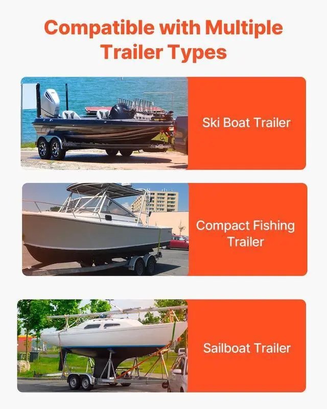 Alt view image 6 of 7 - Boat Trailer Guide, 16.7"- 60 Adjustable Design Trailer Guide Poles, 2PCS Trailer Guide-Ons for Ski Boat, Fishing Boat or Sailboat Trailer