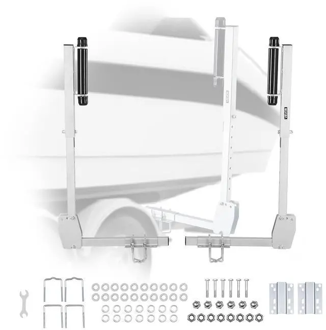 Main image of Boat Trailer Guide, 16.7"- 60 Adjustable Design Trailer Guide Poles, 2PCS Trailer Guide-Ons for Ski Boat, Fishing Boat or Sailboat Trailer