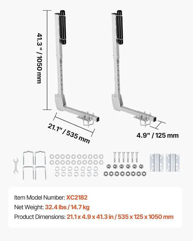 Alt view image 7 of 7 - Boat Trailer Guide, 16.7"- 60 Adjustable Design Trailer Guide Poles, 2PCS Trailer Guide-Ons for Ski Boat, Fishing Boat or Sailboat Trailer