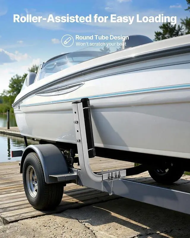 Alt view image 4 of 7 - Boat Trailer Guide, 16.7"- 60 Adjustable Design Trailer Guide Poles, 2PCS Trailer Guide-Ons for Ski Boat, Fishing Boat or Sailboat Trailer
