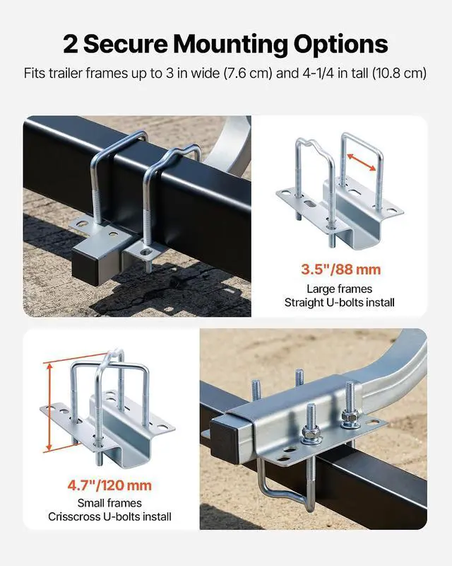 Alt view image 6 of 7 - Boat Trailer Guide, 16.7"- 60 Adjustable Design Trailer Guide Poles, 2PCS Trailer Guide-Ons for Ski Boat, Fishing Boat or Sailboat Trailer