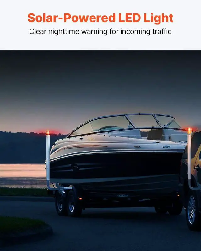 Alt view image 4 of 7 - Boat Trailer Guide, 16.7"- 60 Adjustable Design Trailer Guide Poles, 2PCS Trailer Guide-Ons for Ski Boat, Fishing Boat or Sailboat Trailer