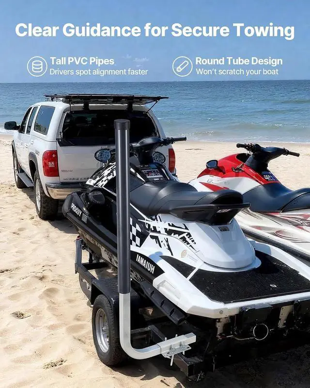 Alt view image 4 of 7 - Boat Trailer Guide, 16.7"- 60 Adjustable Design Trailer Guide Poles, 2PCS Trailer Guide-Ons for Ski Boat, Fishing Boat or Sailboat Trailer