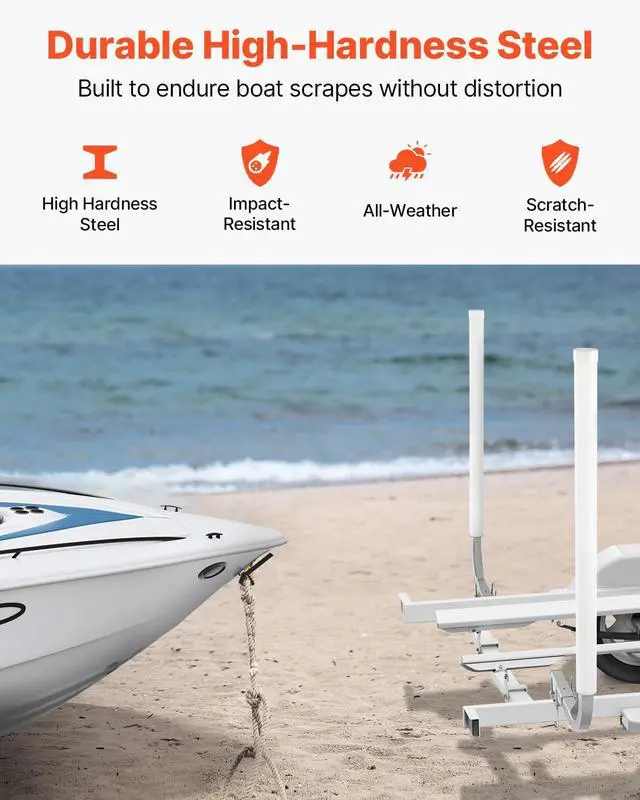 Alt view image 4 of 7 - Boat Trailer Guide, 16.7"- 60 Adjustable Design Trailer Guide Poles, 2PCS Trailer Guide-Ons for Ski Boat, Fishing Boat or Sailboat Trailer