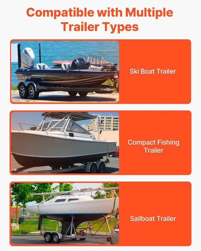 Alt view image 6 of 7 - Boat Trailer Guide, 16.7"- 60 Adjustable Design Trailer Guide Poles, 2PCS Trailer Guide-Ons for Ski Boat, Fishing Boat or Sailboat Trailer